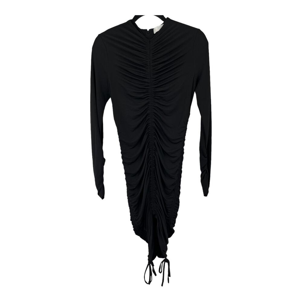 Astr the Label Dress ruched center long sleeve minidress Medium M